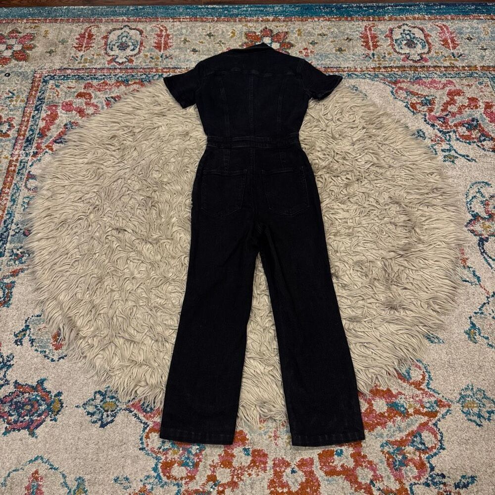 GOOD AMERICAN Black Utility Denim Jumpsuit Size  Small - Picture 5 of 6